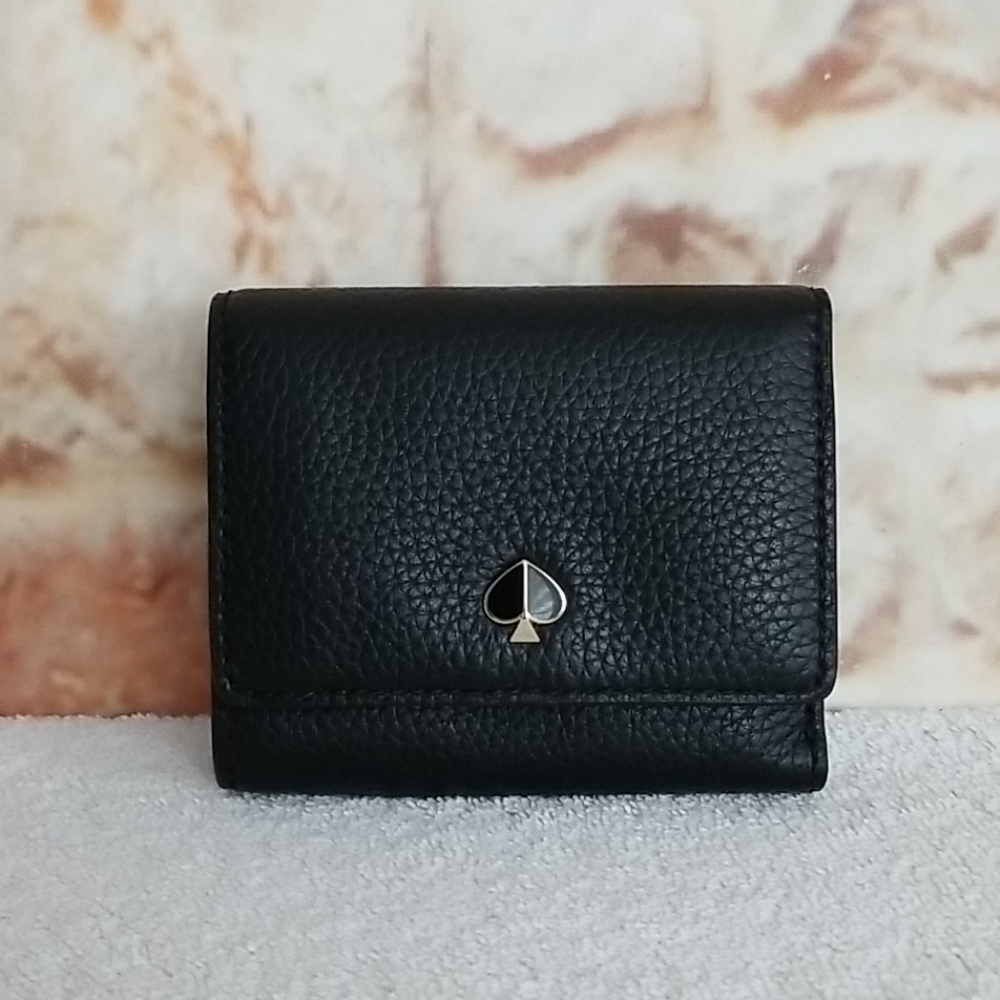 New kate spade Polly Tri-Fold Leather Wallet